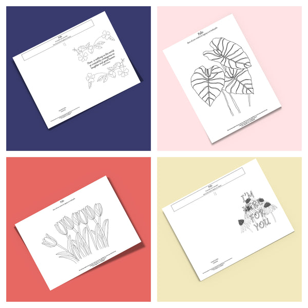 Free Coloring Cards And Coloring Pages Printables
