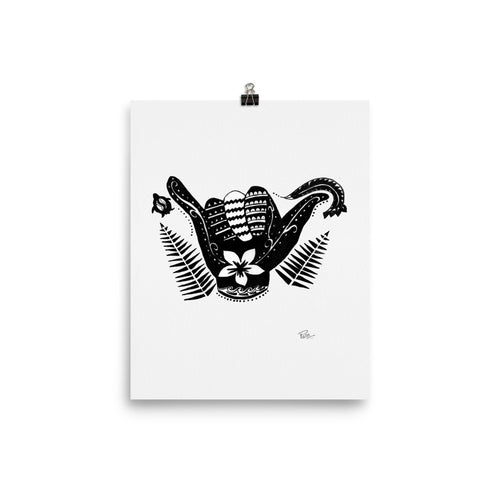 Shaka * Black & White - Art Print