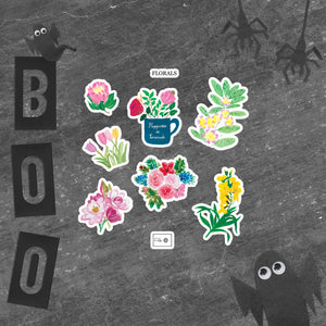 Floral Bubble-free stickers
