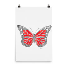 Load image into Gallery viewer, Butterfly * Red - Art Print