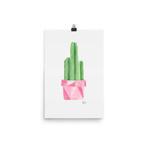 Potted Cactus - Art Print