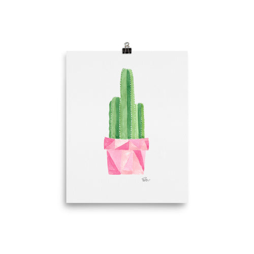 Potted Cactus - Art Print