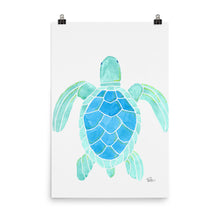 Load image into Gallery viewer, Honu Sea Turtle * Blue - Art Print