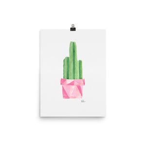 Potted Cactus - Art Print