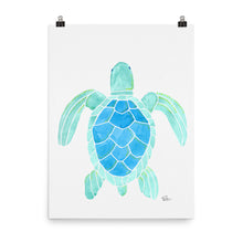 Load image into Gallery viewer, Honu Sea Turtle * Blue - Art Print