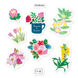Floral Bubble-free stickers
