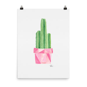 Potted Cactus - Art Print
