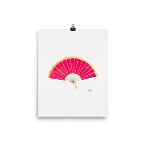 M's Folding Fan - Art Print