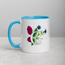 Load image into Gallery viewer, Letter G Floral Mug