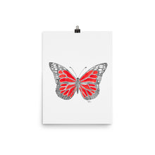 Load image into Gallery viewer, Butterfly * Red - Art Print