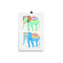 Load image into Gallery viewer, Pair Of Elephants - Art Print