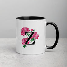 Load image into Gallery viewer, Letter Z Floral Mug