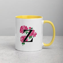 Load image into Gallery viewer, Letter Z Floral Mug