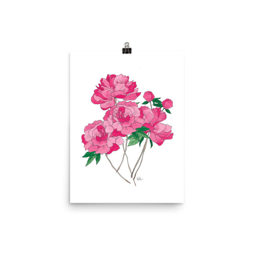 Peony Flower - Art Print