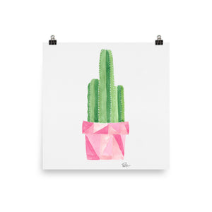 Potted Cactus - Art Print