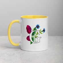 Load image into Gallery viewer, Letter G Floral Mug