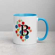 Load image into Gallery viewer, Letter B Floral Mug