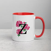 Load image into Gallery viewer, Letter Z Floral Mug