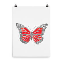 Load image into Gallery viewer, Butterfly * Red - Art Print