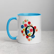 Load image into Gallery viewer, Letter O Floral Mug